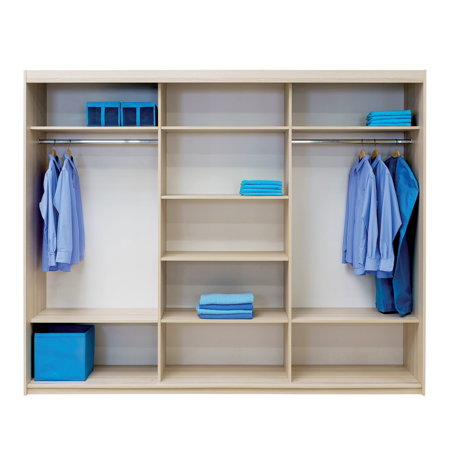 Skříň MAXIM – vnitřní uspořádání