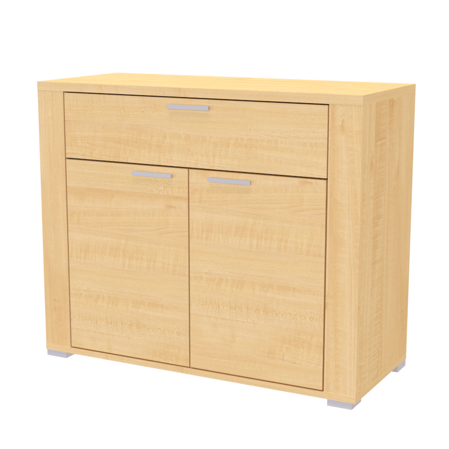 NÁBYTEK MIKULÍK s.r.o. ADEL 7 - komoda se zásuvkou a dvířky, 100x83cm Dekor: javor