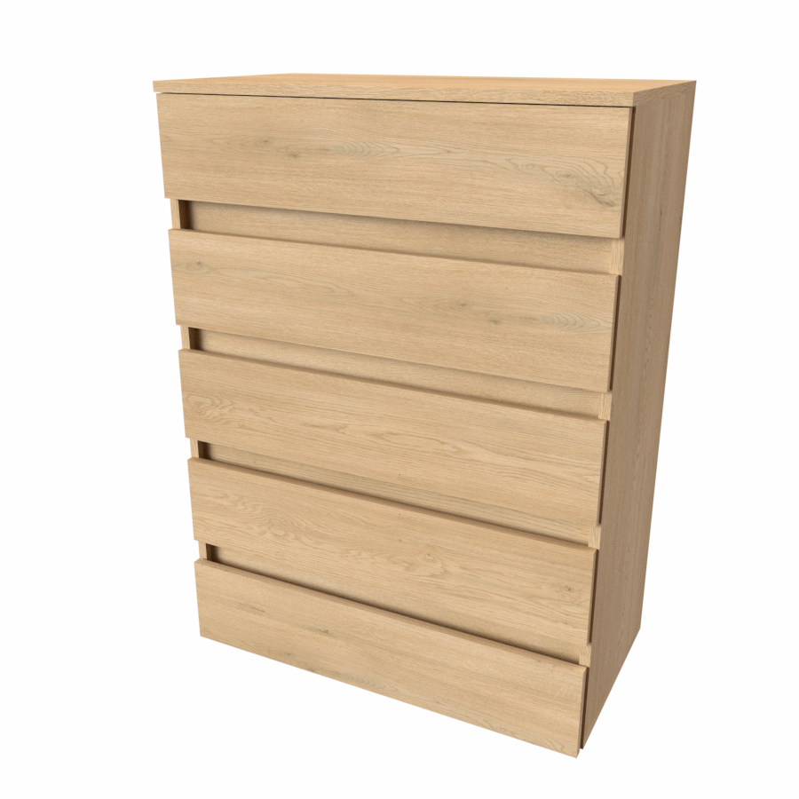 NÁBYTEK MIKULÍK s.r.o. TARA XL - komoda se zásuvkami bez úchytek, 80x110cm Šířka: 80cm, Dekor: dub sametový