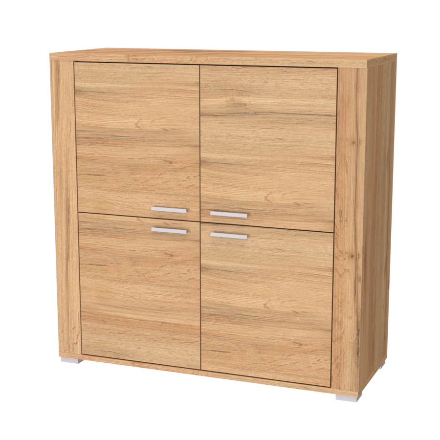 NÁBYTEK MIKULÍK s.r.o. ADEL 13 - skříňka čtyřdveřová, 110x110cm Dekor: dub harmony
