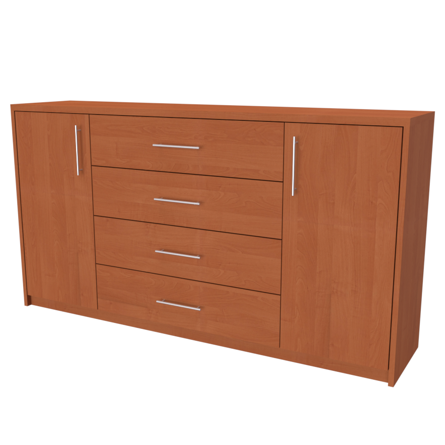 NÁBYTEK MIKULÍK s.r.o. AURA 3 - komoda, 160x86cm Šířka: 160cm, Hloubka: 43cm, Dekor: olše