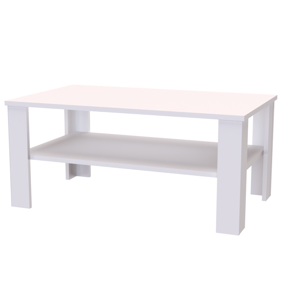NÁBYTEK MIKULÍK s.r.o. PONY - konferenční stolek 100/120 x 60cm Šířka: 100cm, Výška: 52cm, Dekor: bílá struktura