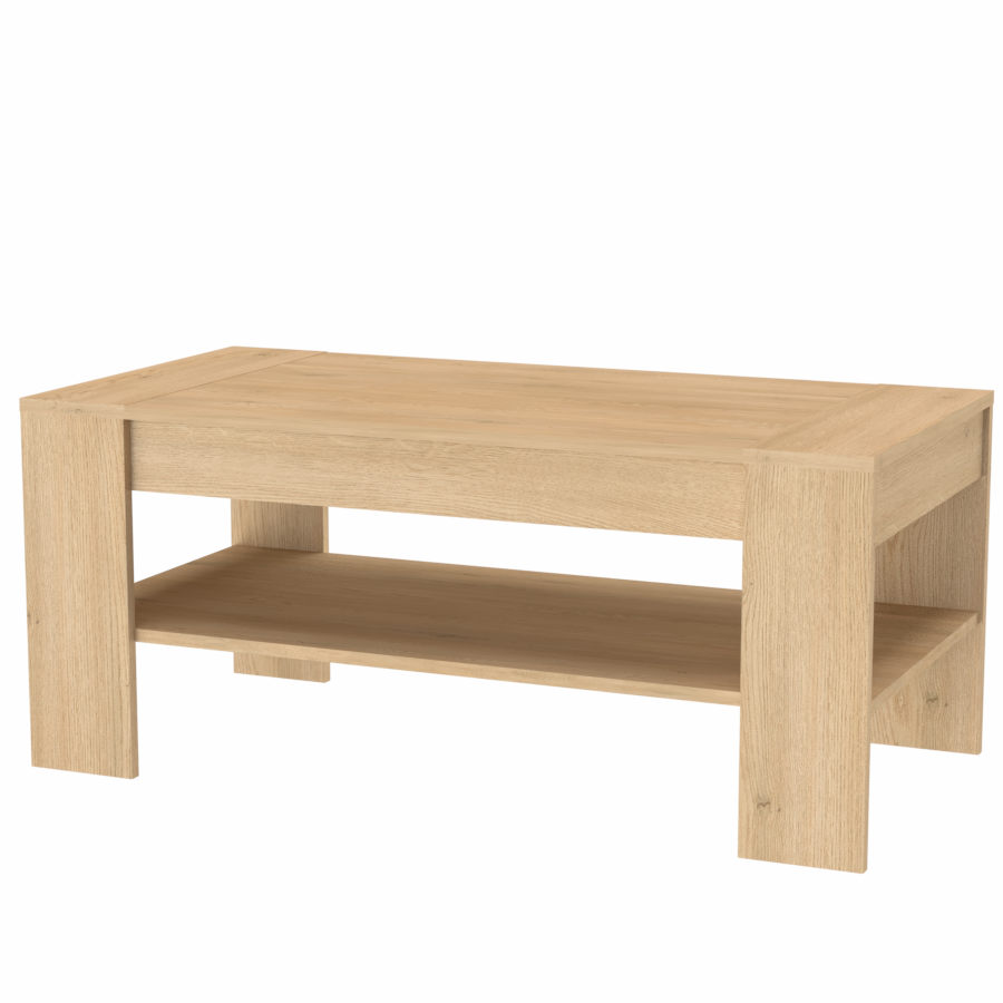 NÁBYTEK MIKULÍK s.r.o. ZEN - konferenční stolek, 100/120 x 52/57cm Šířka: 120cm, Výška: 57cm, Dekor: dub sametový