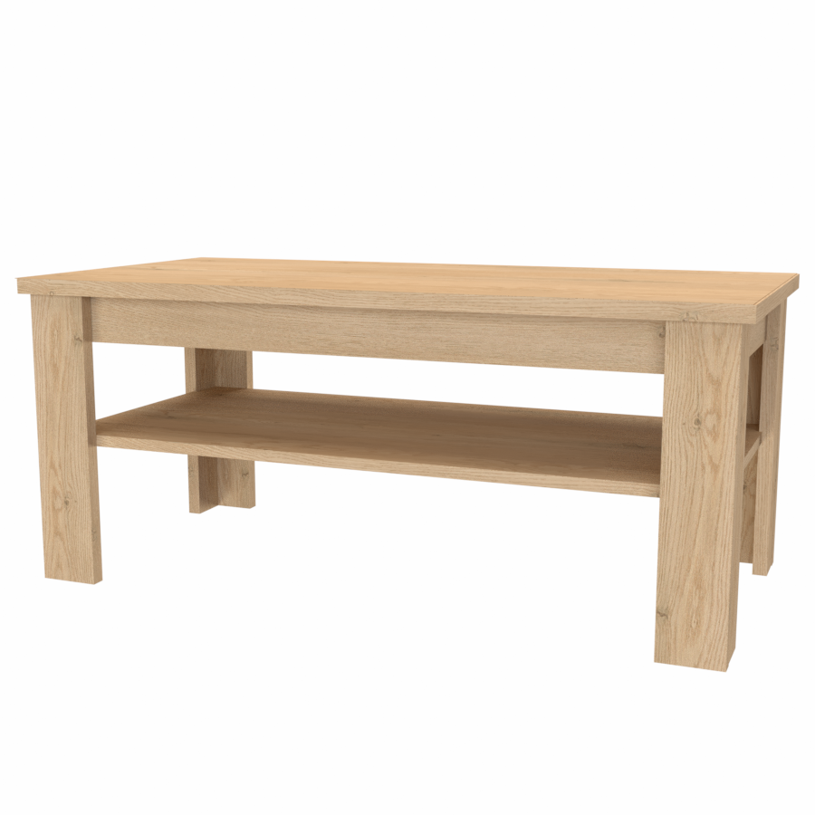 NÁBYTEK MIKULÍK s.r.o. ALAN - konferenční stolek, 100/120 x 60cm Šířka: 120cm, Dekor: dub sametový