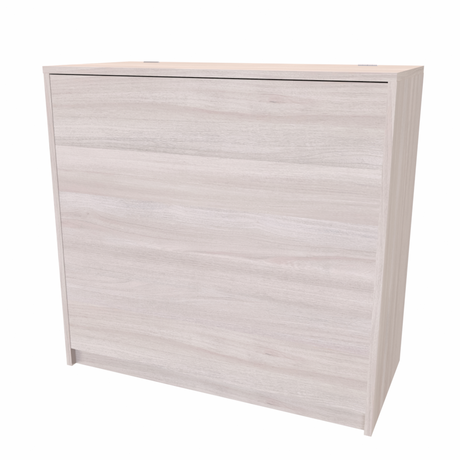 NÁBYTEK MIKULÍK s.r.o. DAVID - peřináč, 90x42x86cm Dekor: jasan šedý, Varianta: Horní výklop