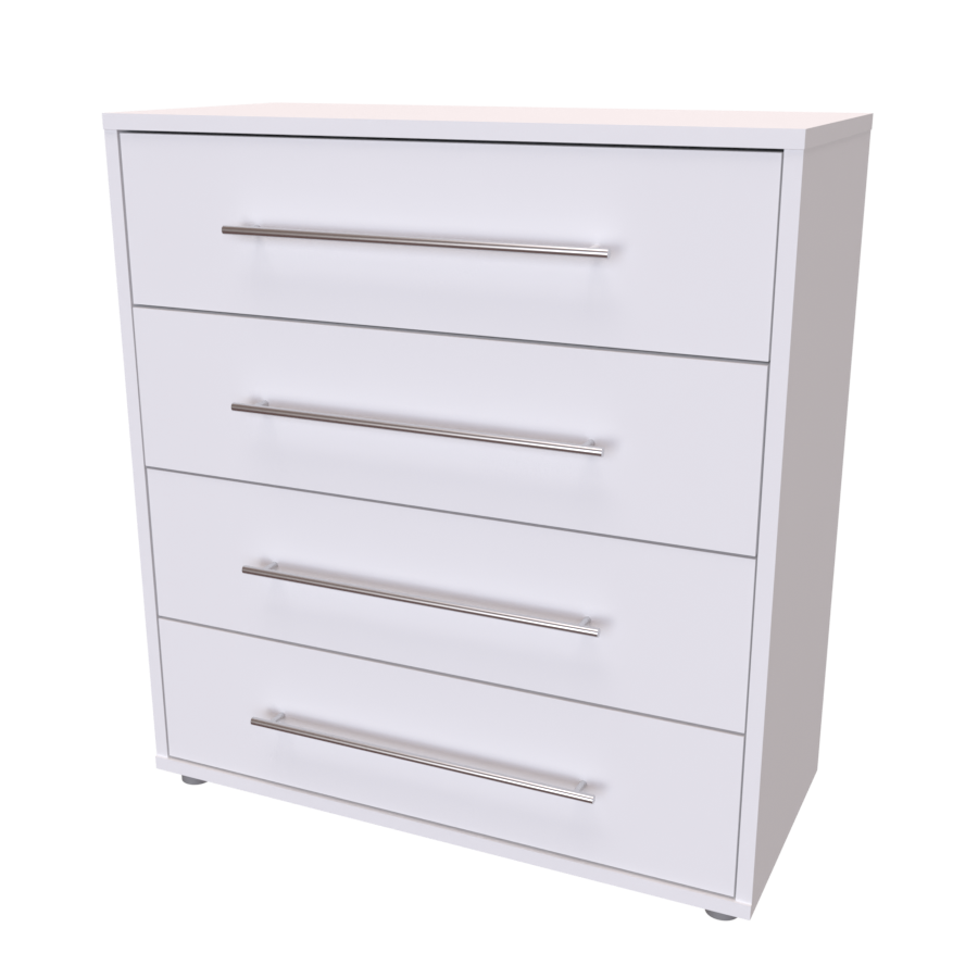 NÁBYTEK MIKULÍK s.r.o. ELITE XL - komoda, 80x86x36/43cm Šířka: 80cm, Hloubka: 36cm, Dekor: bílá struktura