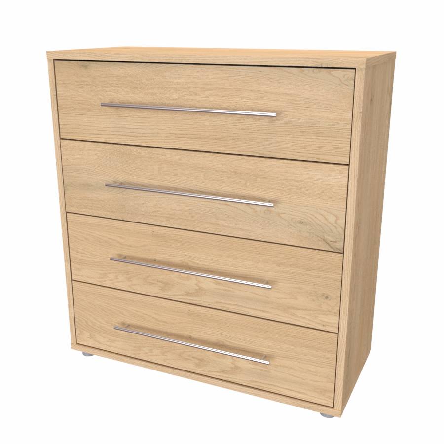 NÁBYTEK MIKULÍK s.r.o. ELITE XL - komoda, 80x86x36/43cm Šířka: 80cm, Hloubka: 36cm, Dekor: dub sametový