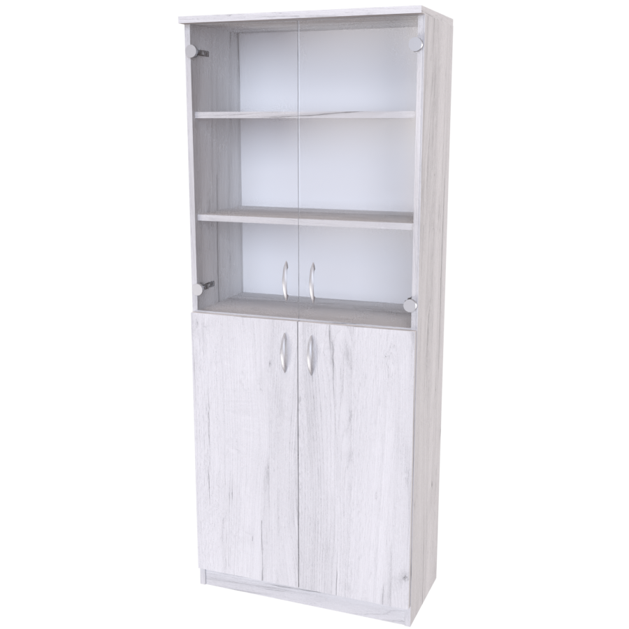 NÁBYTEK MIKULÍK s.r.o. SEKTOR 9 - úchytka nikl matný Šířka: 70cm, Hloubka: 34.5cm, Dekor: dub bělený