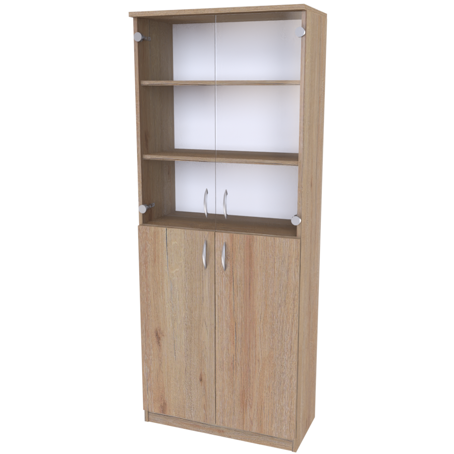 NÁBYTEK MIKULÍK s.r.o. SEKTOR 9 - úchytka nikl matný Šířka: 70cm, Hloubka: 34.5cm, Dekor: dub grande