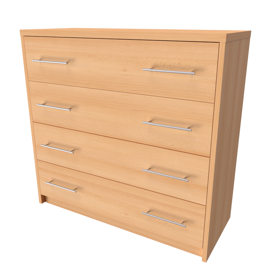 NÁBYTEK MIKULÍK s.r.o. AURA 1 - komoda, 90x86cm Šířka: 90cm, Hloubka: 43cm, Dekor: buk