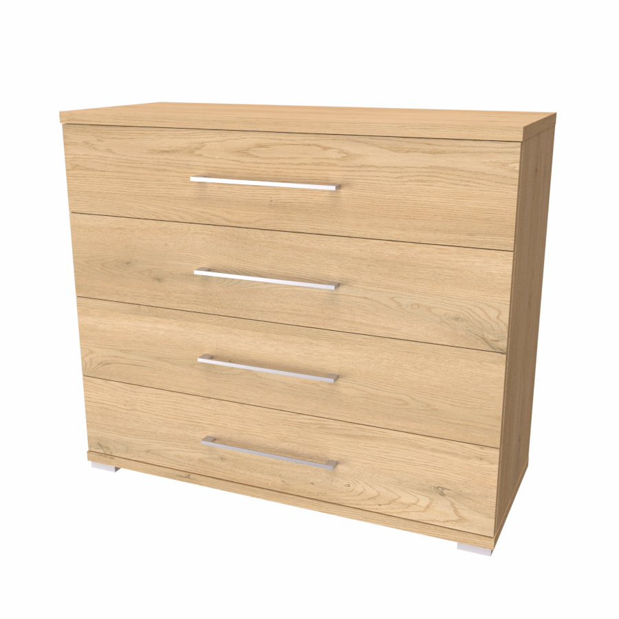 NÁBYTEK MIKULÍK s.r.o. AIDA S - komoda se zásuvkami, 100x86cm Šířka: 100cm, Dekor: dub sametový