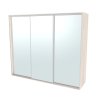 FLEXI 3 - šatní skříň 3x zrcadlo, 240/260/280/300 x 220/240cm