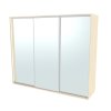 FLEXI 3 - šatní skříň 3x zrcadlo, 240/260/280/300 x 220/240cm