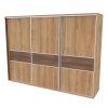 FLEXI 3 - šatní skříň dveře dělené ltd, 240/260/280/300 x 220/240cm