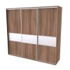 FLEXI 3 - šatní skříň dveře dělené sklem lacobel, 240/260/280/300 x 220/240cm