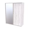 FLEXI 2 - šatní skříň 1x zrcadlo 1x dveře plné, 180/200/220 x 220/240cm