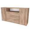 AIDA LN - komoda se skříňkami, zásuvkami a poličkou, 160x86cm