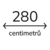 280 cm