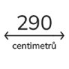 290 cm