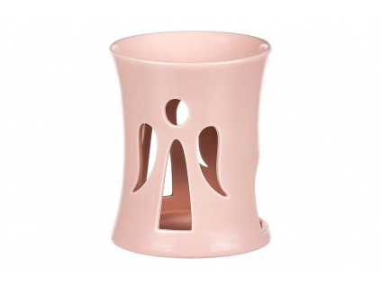 Aroma lampa s andělem, meruňková barva, porcelán ARK3514-APPR