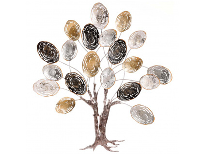 Strom kovový - nástěnná dekorace - FB-1482