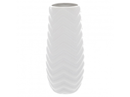 Váza keramická, bílá - HL9021-WH