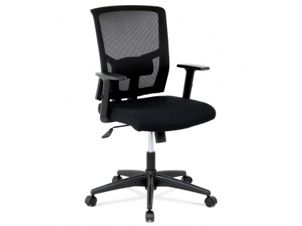 Kancelářská židle, látka černá, houpací mechanismus - KA-B1012 BK