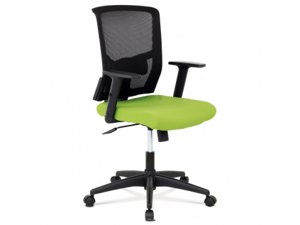 Kancelářská židle, látka zelená + černá, houpací mechnismus - KA-B1012 GRN