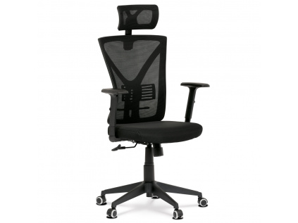 Židle kancelářská, černá mesh, plastový kříž - KA-Q851 BK
