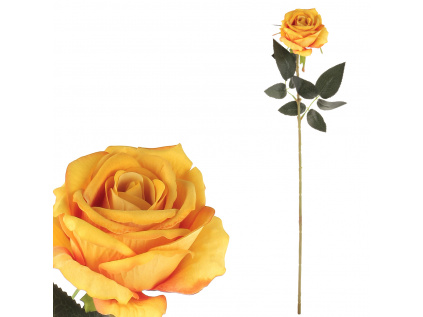 Růže, barva žlutá, samet KN6110 YEL