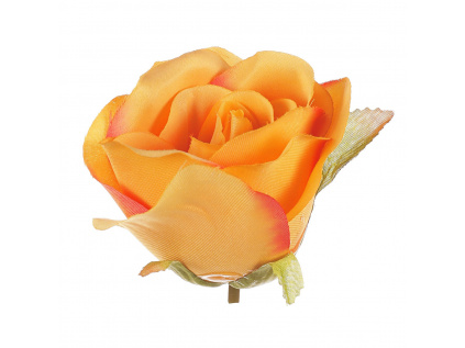 Růže, barva oranžová. Květina umělá vazbová. Cena za balení 12 kusů KN7024 ORA