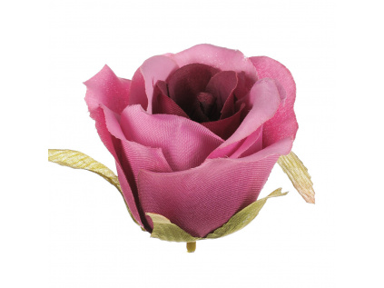 Růže, barva fialová. Květina umělá vazbová. Cena za balení 12 kusů KN7024 PUR