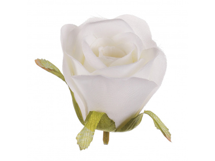 Růže, barva bílá. Květina umělá vazbová. Cena za balení 12 kusů KN7024 WT