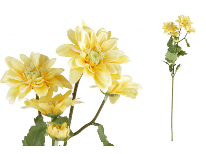Kopretina, barva žlutá. Květina umělá KT7198
