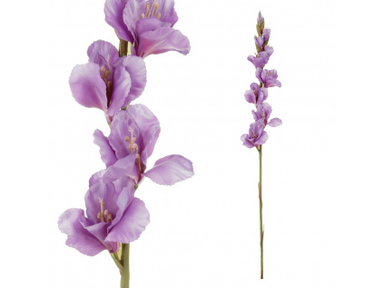 Gladiola, barva fialová.Květina umělá KT7300-PUR