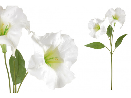 Durman, barva bílá. Květina umělá KU4221-WH