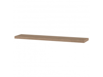 Polička nástěnná 120 cm, MDF, 3D dekor dub sonoma, baleno v ochranné fólii - P-002 SON1