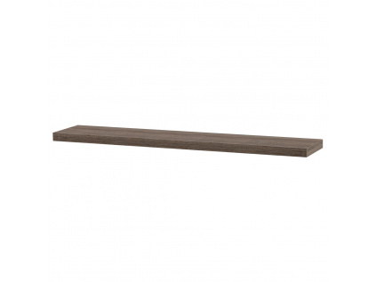 Polička nástěnná 120 cm, MDF, 3D dekor dub sonoma dark, baleno v ochranné fólii - P-002 SON2