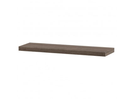 Polička nástěnná 80 cm, MDF, 3D dekor dub sonoma dark, baleno v ochranné fólii - P-005 SON2