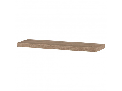 Polička nástěnná 90 cm, MDF, 3D dekor dub sonoma, baleno v ochranné fólii - P-013 SON1