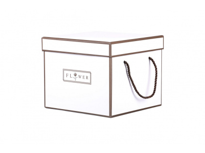 Flower box, papírový obal, šedivá barva, cena za kus - SF35176