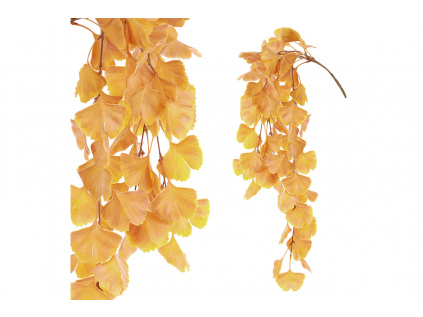Ginkgo biloba, převis, umělá květina, podzimní žlutá barva SG6070-YEL