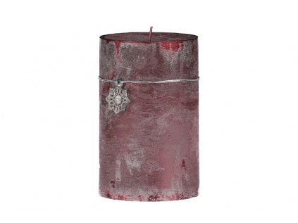 Svíčka vánoční, vínová barva,  713g vosku SVW1273-VINOVA