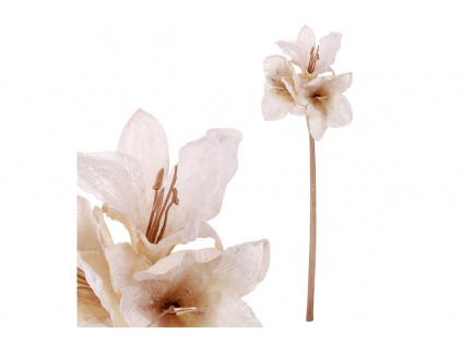 Amarylis, umělá květina, barva krémová  UKK273-CRM