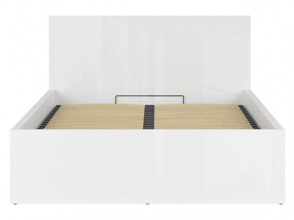 TETRIX postel s roštem LOZ/140/B, bílý lesk