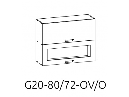 G2O-80/72-OV-O horní skříňka s výklopnými dvířky kuchyně Edan