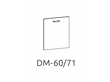 DM-60/71 dvířka na myčku 596x713 kuchyně Edan