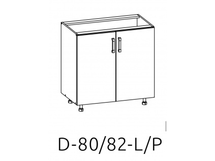 D-80/82 dolní skříňka L/P kuchyně Plate
