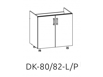 DK-80/82-L/P dolní skříňka pod dřez kuchyně Plate
