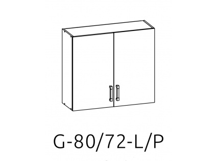 G-80/72 L (P) horní skřínka kuchyně Plate